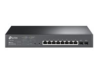 TP-Link JetStream TL-SG2210MP - Commutateur - intelligent - 8 x 10/100/1000 (PoE+) + 2 x SFP - Montable sur rack - PoE+ (150 W) TL-SG2210MP