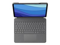 Logitech Combo Touch - Clavier et étui - avec trackpad - rétroéclairé - Apple Smart connector - QWERTZ - Allemand - gris oxford - pour Apple 10.9-inch iPad Air (4ème génération, 5ème génération) 920-010297