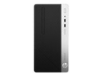 HP ProDesk 400 G6 - micro-tour - Core i3 9100 3.6 GHz - 8 Go - SSD 256 Go - Français 7EL65EA#ABF