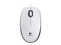 Logitech M100 - Souris - optique - 3 boutons - filaire - USB - blanc 910-005004