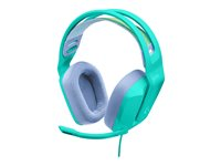 Logitech G Casque de jeu filaire G335 - Micro-casque - circum-aural - filaire - jack 3,5mm - menthe - Certifié Discord 981-001024