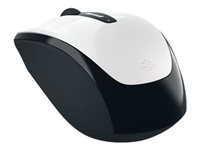 Microsoft Wireless Mobile Mouse 3500 - Souris - droitiers et gauchers - optique - 3 boutons - sans fil - 2.4 GHz - récepteur sans fil USB - blanc GMF-00294