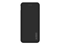 Urban Factory Juicee - Banque d'alimentation - 10000 mAh - 37 Wh - 3 A - 3 connecteurs de sortie (2 x USB, 24 pin USB-C) - noir BCP50UF-V2