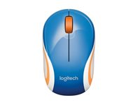 Logitech M187 - Souris - optique - sans fil - 2.4 GHz - récepteur sans fil USB - bleu 910-002733