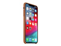 Apple - Coque de protection pour téléphone portable - cuir - marron selle - pour iPhone XS Max MRWV2ZM/A