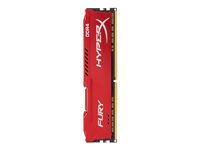 HyperX FURY - DDR4 - 8 Go - DIMM 288 broches - 3466 MHz / PC4-27700 - CL19 - 1.2 V - mémoire sans tampon - non ECC - rouge HX434C19FR2/8