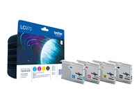 Brother LC970VALBP - Pack de 4 - noir, jaune, cyan, magenta - original - blister - cartouche d'encre - pour Brother DCP-135C, DCP-150C LC970VALBP