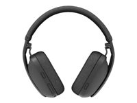 Logitech Zone Vibe Wireless - Micro-casque - circum-aural - Bluetooth - sans fil - USB-C via un adaptateur Bluetooth - graphite - Optimisé pour la CU 981-001199