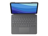 Logitech Combo Touch - Clavier et étui - avec trackpad - rétroéclairé - Apple Smart connector - QWERTZ - Suisse - gris oxford - pour Apple 10.9-inch iPad Air (4ème génération, 5ème génération) 920-010299