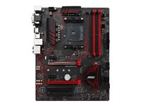 MSI B350 GAMING PLUS - Carte-mère - ATX - Socket AM4 - AMD B350 FCH - USB 3.1 Gen 1, USB-C Gen1 - Gigabit LAN - carte graphique embarquée (unité centrale requise) - audio HD (8 canaux) B350 GAMING PLUS