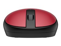 HP 240 - Souris - droitiers et gauchers - optique - 3 boutons - sans fil - Bluetooth 5.1 - récepteur sans fil USB - rouge - pour Laptop 15 43N05AA#ABB