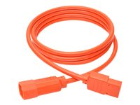 Tripp Lite 6ft Computer Power Extension Cord 10A 18 AWG C14 C13 Orange 6' - Rallonge de câble d'alimentation - IEC 60320 C14 pour IEC 60320 C13 - CA 100-250 V - 10 A - 1.83 m - orange P004-006-AOR