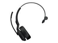 Jabra Evolve2 55 MS Mono - Micro-casque - sur-oreille - Bluetooth - sans fil - Suppresseur de bruit actif - USB-C via un adaptateur Bluetooth - noir - avec support de chargement - certifié Zoom, Cisco Webex Certified, Certifié Tencent Meeting, Certifié Alcatel-Lucent, Certifié Avaya, Certifié Unify, Certifié MFi, Certifié Google Meet, Certifié Amazon Chime 25599-899-989