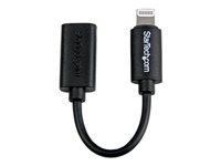 StarTech.com Adaptateur Apple Lightning vers Micro USB B pour iPhone / iPod / iPad - Câble Lightning Mâle vers USB Micro B Femelle - Noir - Adaptateur Lightning - Lightning mâle pour Micro-USB de type B femelle - 10.15 cm - blindé - noir USBUBLTB