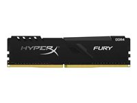 HyperX FURY - DDR4 - module - 16 Go - DIMM 288 broches - 2400 MHz / PC4-19200 - CL15 - 1.2 V - mémoire sans tampon - non ECC - noir HX424C15FB3/16