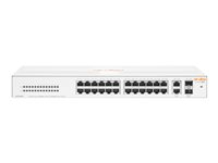 HPE Aruba Instant On 1430 26G 2SFP Switch - Commutateur - non géré - 26 x 10/100/1000 + 2 x 100/1000 SFP - de bureau, Montable sur rack, fixation murale - BTO R8R50A#ABB