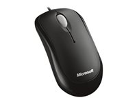 Microsoft Basic Optical Mouse - Souris - droitiers et gauchers - optique - 3 boutons - filaire - USB - noir P58-00059