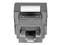 StarTech.com Shielded Cat 6a Keystone Jack - RJ45 Ethernet Cat6a Wall Jack White - 110 Type - RJ45 (F) to 110 Punch Down Shielded (C6AKEY110WH) - Prise modulaire - blanc - 1 port C6AKEY110WH