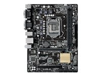 ASUS H110M-C - Carte-mère - micro ATX - Socket LGA1151 - H110 - USB 3.0 - Gigabit LAN - carte graphique embarquée (unité centrale requise) - audio HD (8 canaux) H110M-C