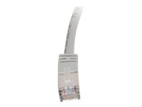 C2G Cat5e Booted Shielded (STP) Network Patch Cable - Cordon de raccordement - RJ-45 (M) pour RJ-45 (M) - 3 m - STP - CAT 5e - Moulé - gris 83752