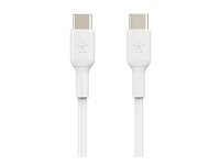 Belkin BOOST CHARGE - Câble USB - 24 pin USB-C (M) pour 24 pin USB-C (M) - 2 m - blanc CAB003BT2MWH