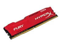 HyperX FURY - DDR4 - 16 Go - DIMM 288 broches - 3466 MHz / PC4-27700 - CL19 - 1.2 V - mémoire sans tampon - non ECC - rouge HX434C19FR/16