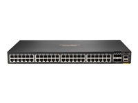 HPE Aruba 6300F - Commutateur - C3 - Géré - 48 x 10/100/1000 + 4 x 1 Gigabit / 10 Gigabit / 25 Gigabit / 50 Gigabit SFP56 (liaison montante/stockage) - de l'avant et du côté vers l'arrière - Montable sur rack JL667A#ABB