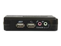 StarTech.com Kit commutateur KVM USB VGA à 2 ports avec audio et câbles - Switch écran clavier souris - Noir - Commutateur écran-clavier-souris/audio - 2 x KVM / audio - 1 utilisateur local - de bureau SV211KUSB