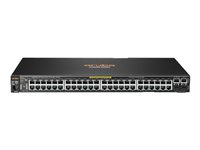 HPE Aruba 2530-48-PoE+ - Commutateur - Géré - 48 x 10/100 + 2 x Gigabit SFP + 2 x 10/100/1000 - de bureau, Montable sur rack, fixation murale - PoE+ J9778A