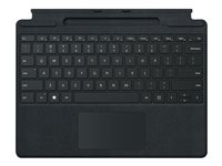 Microsoft Clavier Signature pour Surface Pro - Clavier - avec pavé tactile, accéléromètre, plateau de rangement et de chargement du Surface Slim Pen 2 - AZERTY - Français - noir - commercial - pour Surface Pro 8, Pro X 8XB-00004