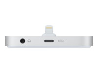 Apple iPhone Lightning Dock - Station d'accueil pour téléphone portable - argent - pour iPod/iPhone/AirPods ML8J2ZM/A