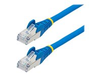 StarTech.com 7m CAT6a Ethernet Cable - Blue - Low Smoke Zero Halogen (LSZH) - 10GbE 500MHz 100W PoE++ Snagless RJ-45 w/Strain Reliefs S/FTP Network Patch Cord - Cordon de raccordement - RJ-45 (M) pour RJ-45 (M) - 7 m - S/FTP - CAT 6a - IEEE 802.3bt - sans halogène, moulé, sans crochet, bloqué - bleu NLBL-7M-CAT6A-PATCH