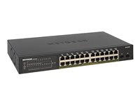 NETGEAR Smart GS324TP - Commutateur - intelligent - 24 x 10/100/1000 (PoE+) + 2 x SFP - de bureau, Montable sur rack - PoE+ (190 W) GS324TP-100EUS