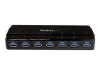 StarTech.com Hub SuperSpeed USB 3.0 avec 7 ports - Concentrateur USB 3.0 avec adaptateur d'alimentation - 1x USB B (F), 7x USB A (F) - Concentrateur (hub) - 7 x SuperSpeed USB 3.0 - de bureau - pour P/N: BNDTBUSB3142, PEXUS313AC2V, PEXUSB311A1E, PEXUSB312A2, PEXUSB314A2V2, SDMSDRWU3AC ST7300USB3B