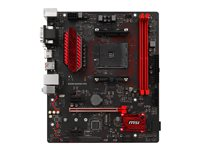 MSI B350M GAMING PRO - Carte-mère - micro ATX - Socket AM4 - AMD B350 FCH - USB 3.1 Gen 1 - Gigabit LAN - carte graphique embarquée (unité centrale requise) - audio HD (8 canaux) B350M GAMING PRO