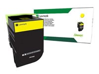 Lexmark 702Y - Jaune - original - cartouche de toner LCCP, LRP - pour Lexmark CS310dn, CS310n, CS410dn, CS410dtn, CS410n, CS510de, CS510dte 70C20Y0