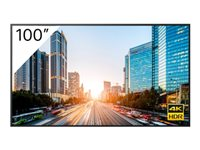 Classe de diagonale 100" BRAVIA Professional Displays BZ40J series écran LCD rétro-éclairé par LED - luminosité maximale de 940 cd/m² (600 cd/m² minimum) - 4K UHD (2160p) 3840 x 2160 - HDR - LED à éclairage direct - noir FW-100BZ40J