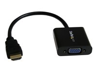 StarTech.com Adaptateur / Convertisseur HDMI vers VGA pour ordinateur de bureau / ordinateur portable / Ultrabook - M/F - 1920x1080 - Noir - High Speed - adaptateur vidéo - HDMI mâle pour HD-15 (VGA) femelle - 24.5 cm - noir - support 1080p, actif - pour P/N: DK30C2DPEPUE, DK30C2DPPDUE, DK31C3HDPD, DK31C3HDPDUE, SV211HDUC, SV221HUC4K HD2VGAE2