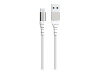 Force Power - Câble USB - USB (M) pour Micro-USB de type B (M) - 2.1 A - 2 m - blanc FPLIAMIC2MW