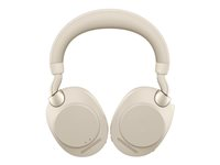 Jabra Evolve2 85 UC Stereo - Micro-casque - circum-aural - Bluetooth - sans fil, filaire - Suppresseur de bruit actif - jack 3,5mm - isolation acoustique - beige 28599-989-998