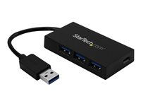 StarTech.com Hub USB 3.0 - 4 ports - USB-A vers 3x USB-A 1x USB-C - Concentrateur USB Type-C - Adaptateur d'alimentation inclus - Concentrateur (hub) - 3 x SuperSpeed USB 3.0 + 1 x USB-C - de bureau - pour P/N: CFASTRWU3C, SDMSDRWU3AC, USB312SAT3CB, USB315CB2M, USBLT1MWS, USBLTM1MBK, USBLTM1MWH HB30A3A1CSFS